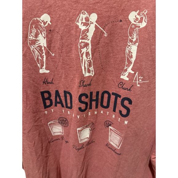 TravisMathew “With a Shot” Graphic T-Shirt – Pink – Men’s Size XXL - Picture 3 of 4